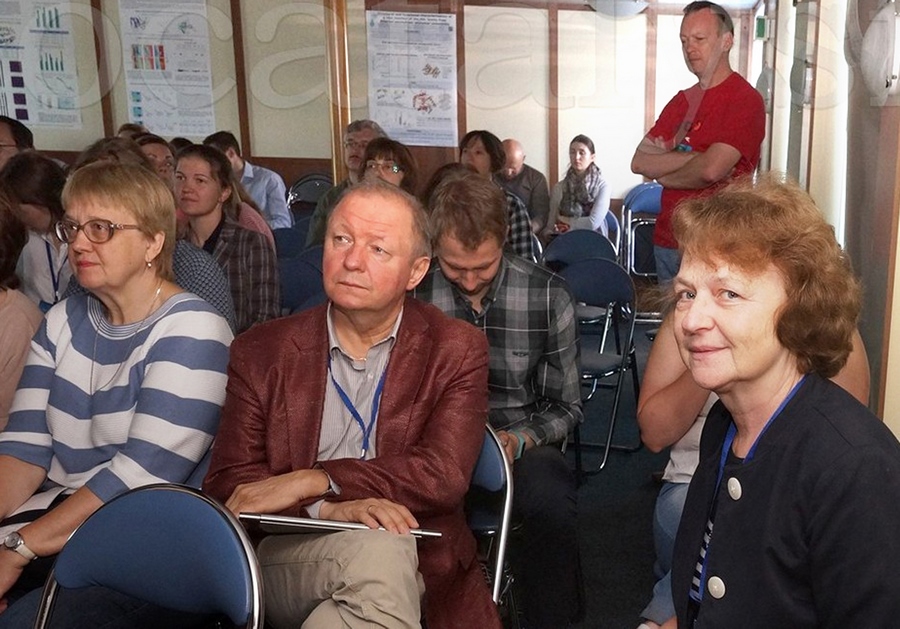 Участники 12-ой Международной конференции «BIOCATALYSIS-2019: FUNDAMENTALS and APPLICATIONS», Санкт-Петербург - Валаам-Кижи, 24-28 июня 2019 года. В центре - заведующий лабораторией, доктор химических наук, профессор Илья Николаевич Курочкин.